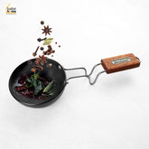 Desi Tadka Pan - Hard Anodized Finish & wooden Handle